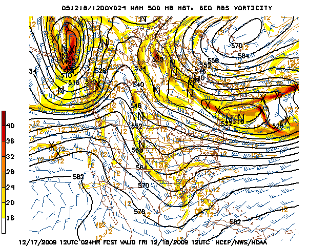 image of 500mb Vort, Ht