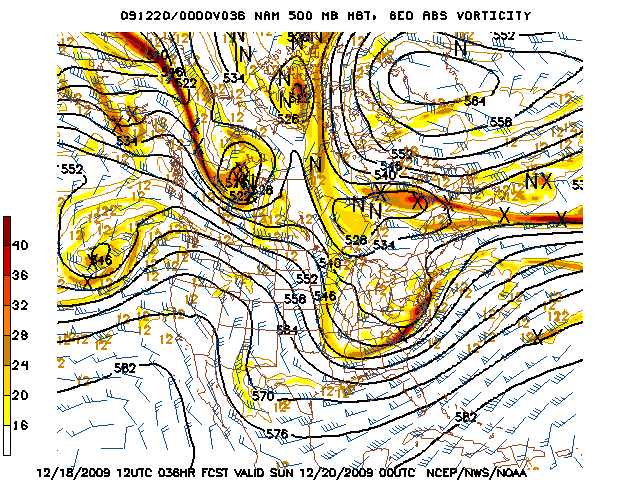 image of 500mb Vort, Ht