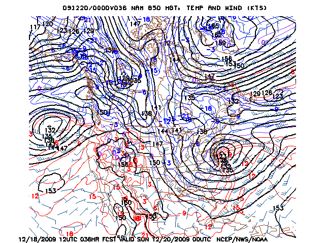 image of 850mb Temp, Ht