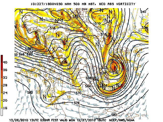image of 500mb Vort, Ht