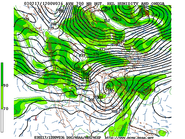 image of 700mb RH, Ht