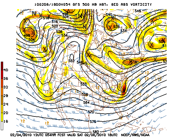 image of 500mb Vort, Ht